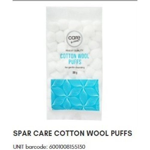 SPAR CARE COTTON PUFFS 50G (RF)